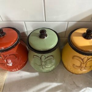 Colorful Ceramic Canister Set